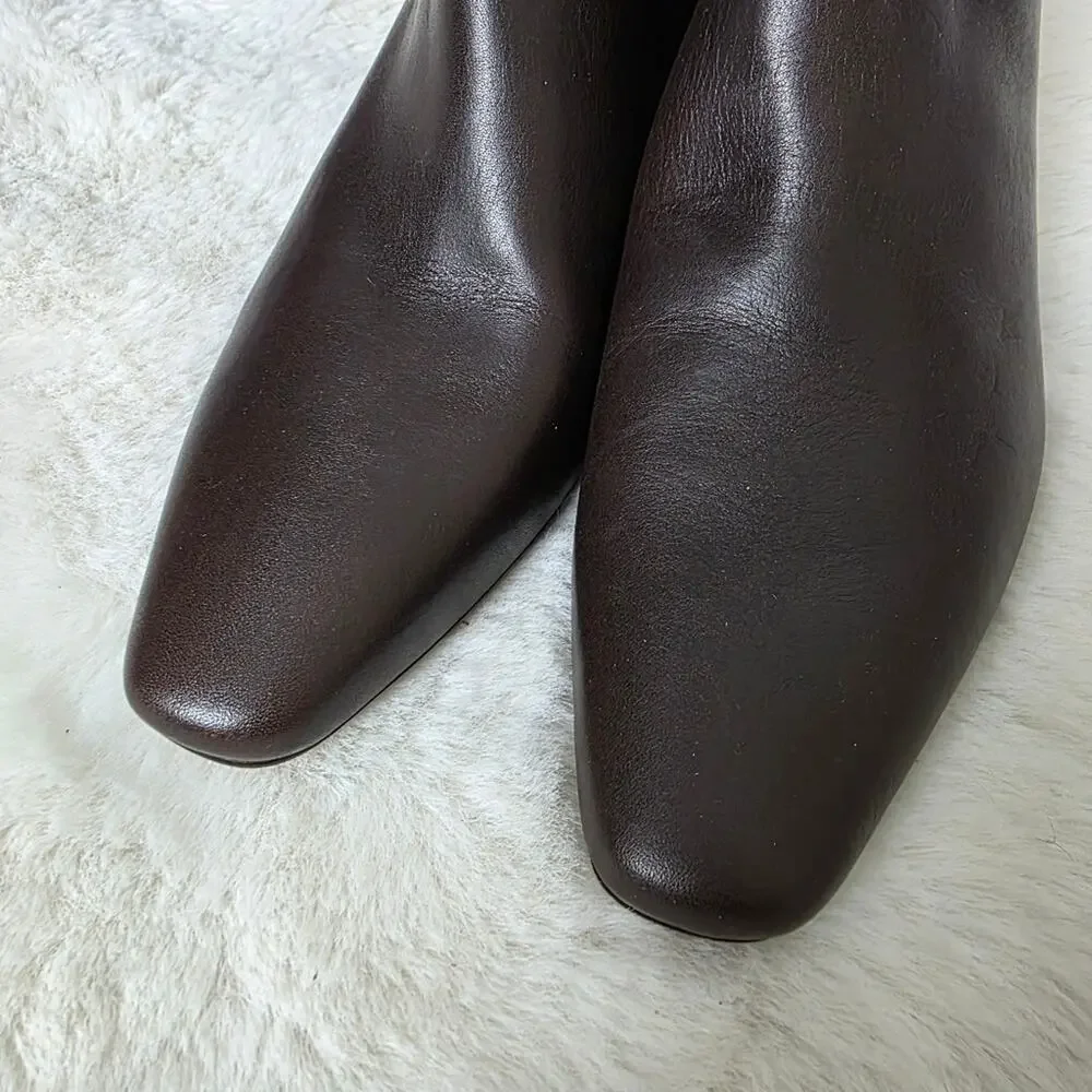 NEW Madewell The Dimes Chelsea Dark Brown Ankle Boots Turkish Coffee 8.5